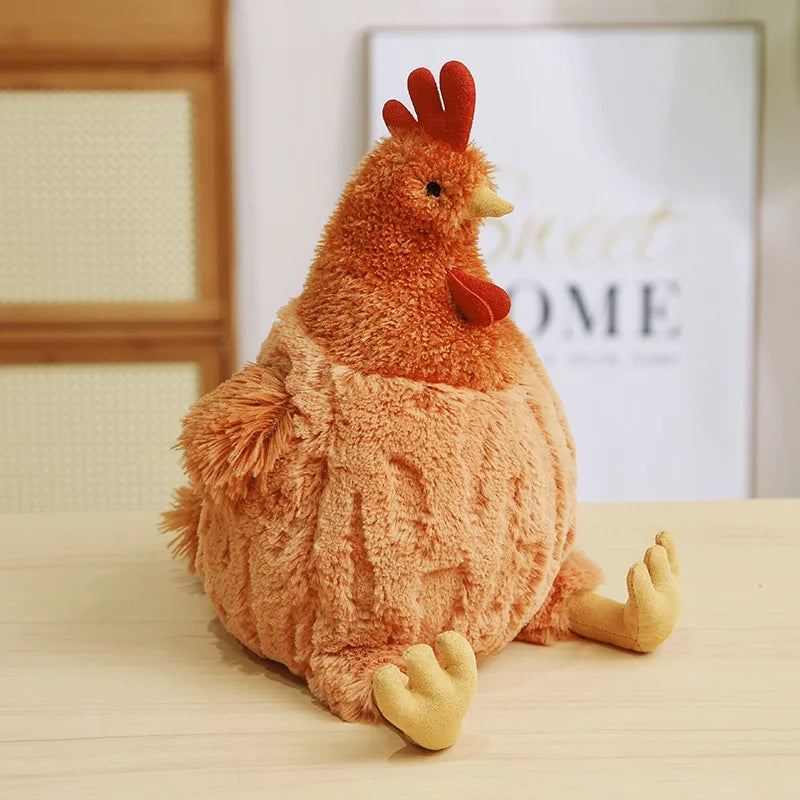 Cartoon Burger Chicken Plush Doll Pillow, 9-18" | 23-45 cm