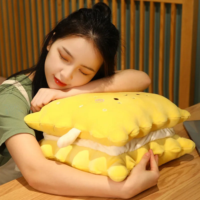 Plushie Cartoon Cracker with Optional Blanket, 15" | 38 cm