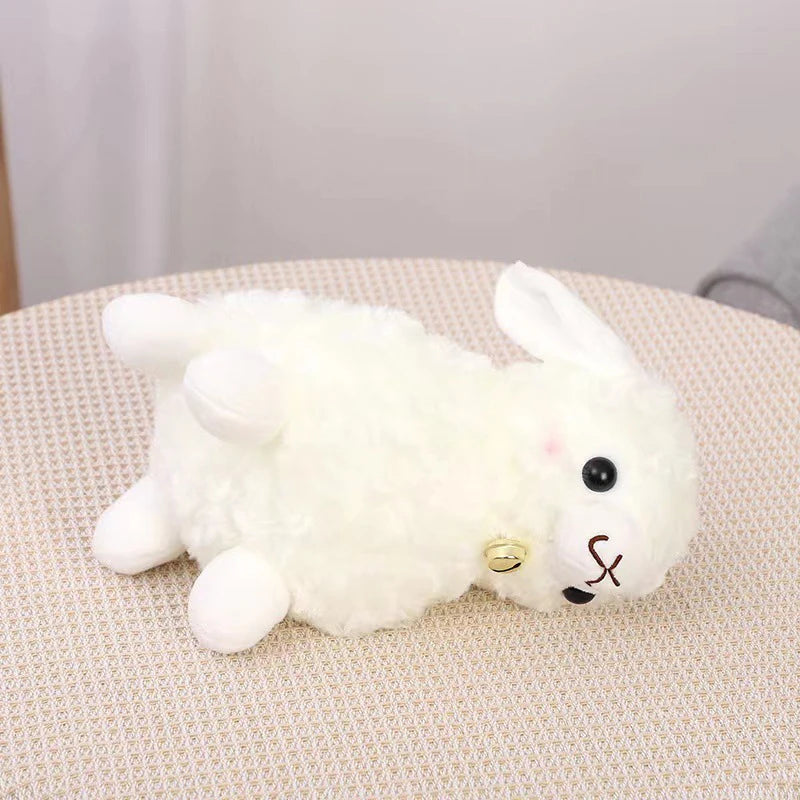 Bauernhof-Lamm-Stofftier mit Glocke, 9" | 23 cm