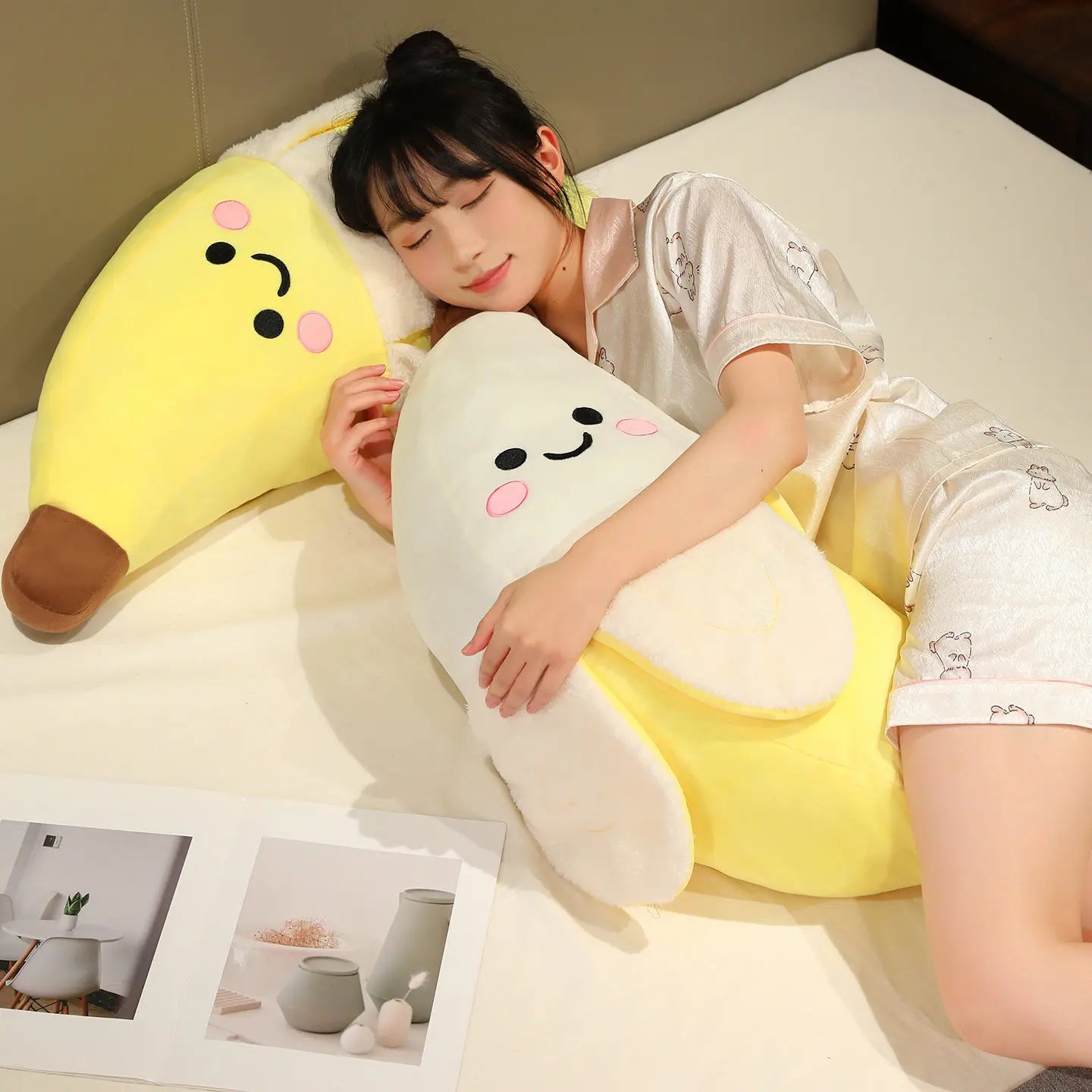 Peeled Banana Plush Pillow, 10-31" | 25-80 cm