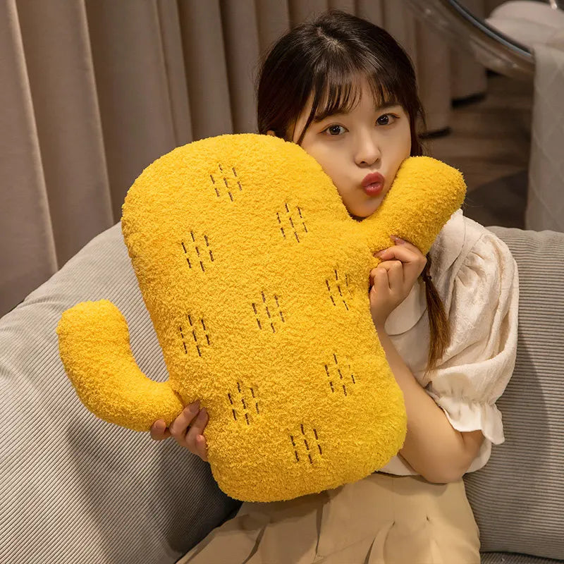 Coussin décoratif cactus en peluche, trois couleurs, 12-16" | 30-40 cm