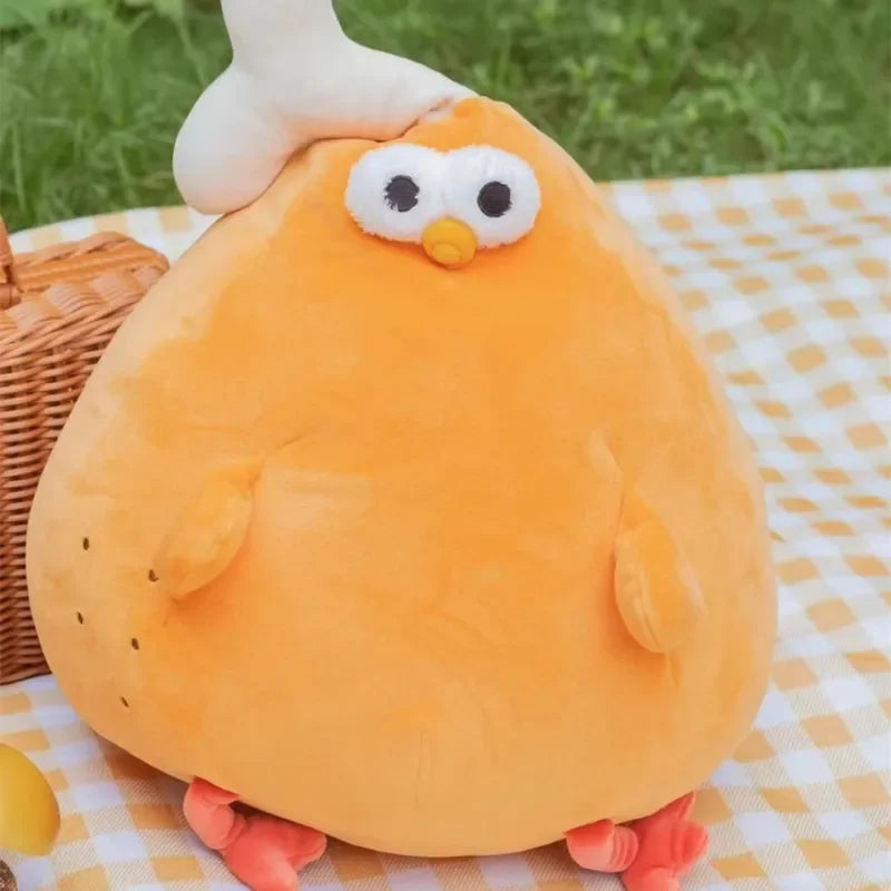 Giocattolo di peluche pollo cotto, 16" | 40 centimetri