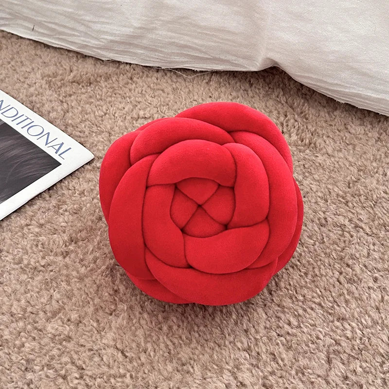 Coussin en peluche en forme de nœud de rose, 11" | 28 cm 🌹