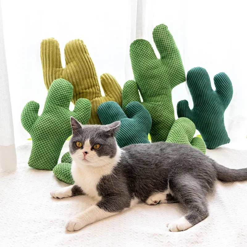 Giocattolo in peluche a forma di cactus Saguaro con catnip per gatti, 9-18" | 24-46 centimetri