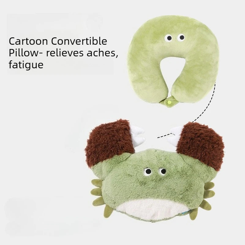 Crab U-Shaped Neck Pillow – Foam Particle Deformable Cartoon Pillow