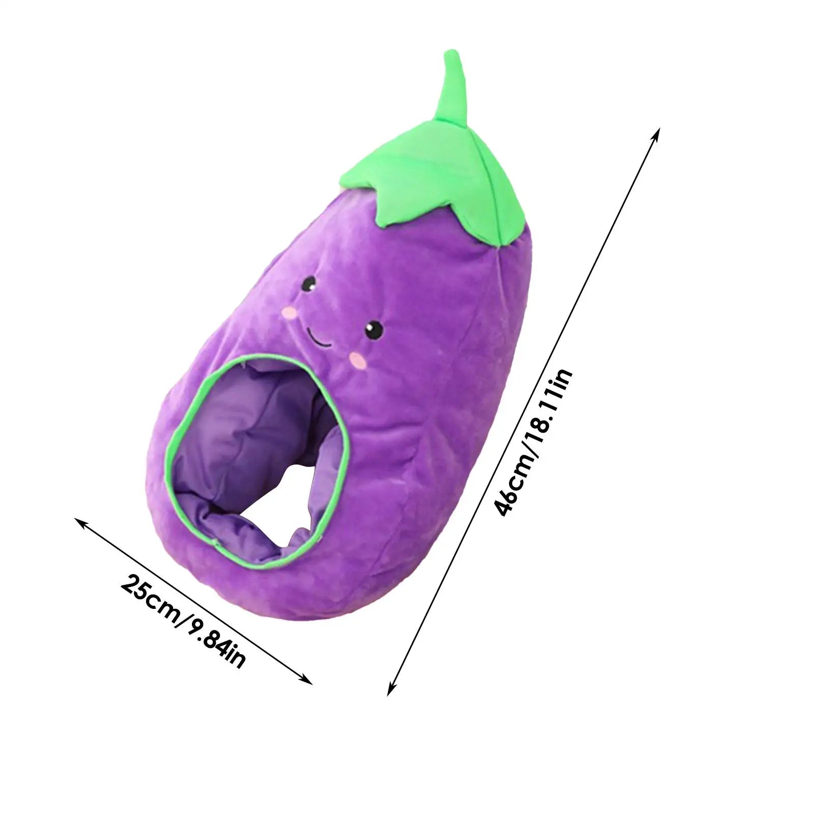 Sombrero de Berenjena de Peluche, 18" | 46 centímetros