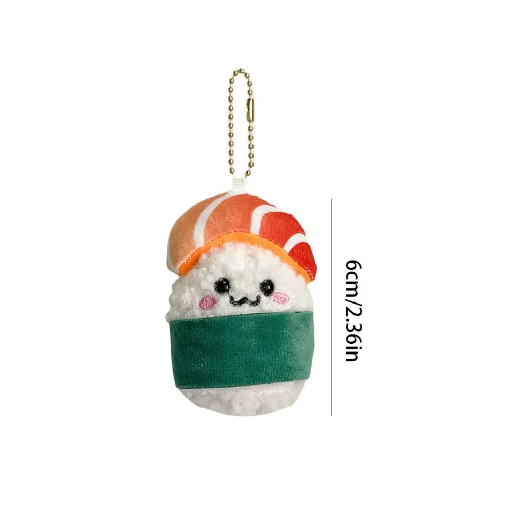 Porte-clés en peluche Sushi Roll – Jouet en peluche mini kawaii nourriture