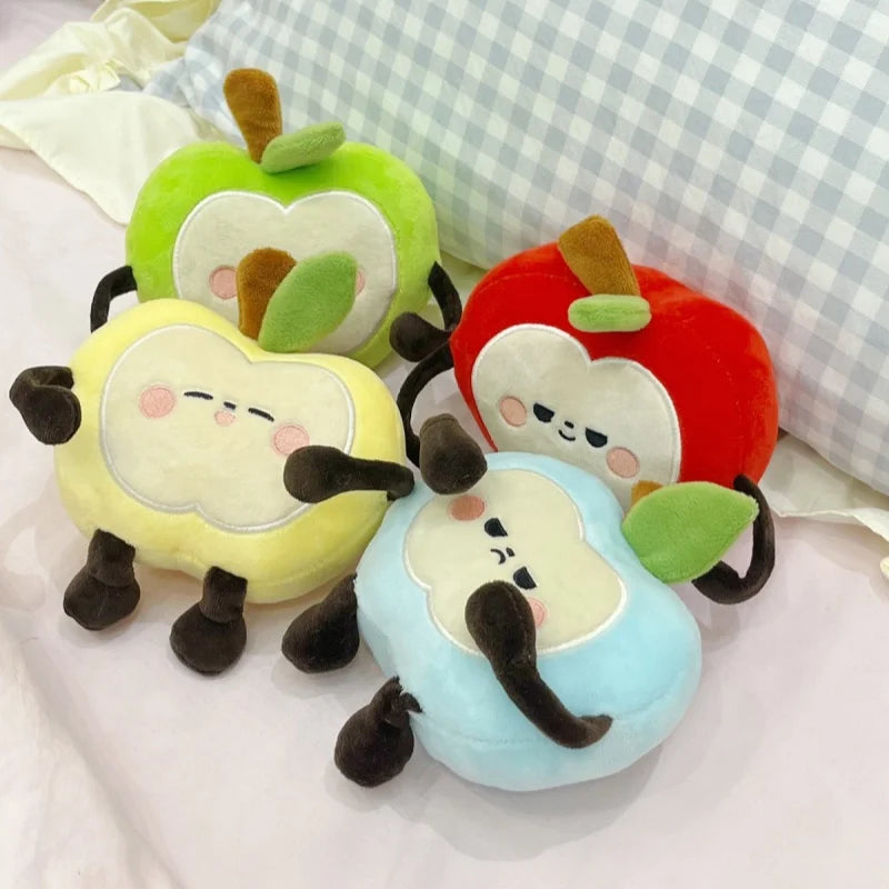 Squishy Apple Plush Pillow – Soft Stuffed Fruit Toy, Three Sizes