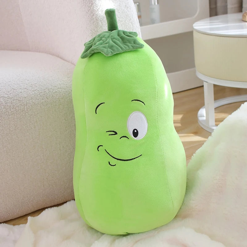 Kawaii Vegetable Plush Pillows – Corn, Carrot, Pumpkin & More, 8-35" | 20-90 cm