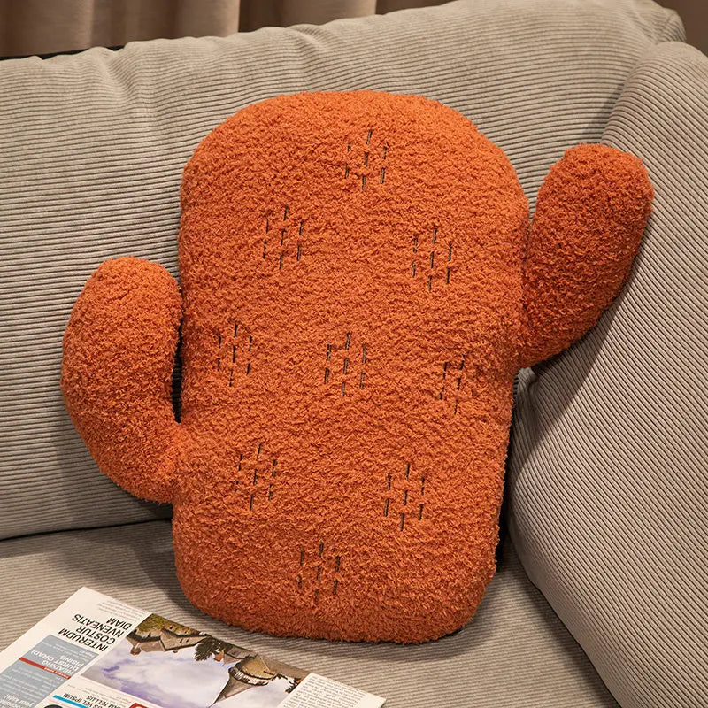 Coussin décoratif cactus en peluche, trois couleurs, 12-16" | 30-40 cm