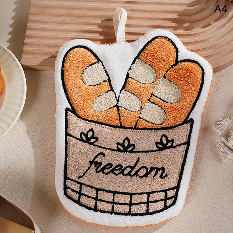 Cartoon Character Hanging Hand Towel – Bathroom & Kitchen Cloth