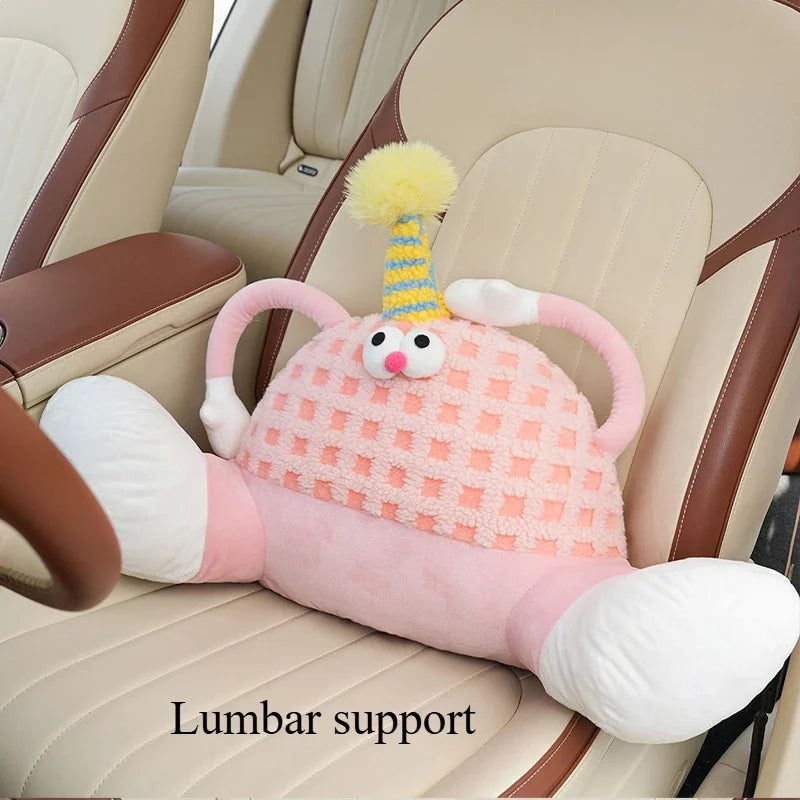 Cojín de Waffle de Cumpleaños de Peluche para Soporte de Cabeza/Lumbar, 14-20" | 35-50 centímetros