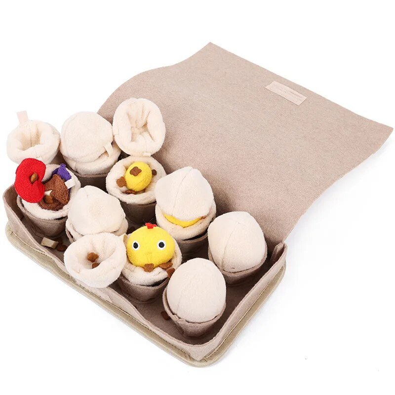 Carton of Eggs Dog Toy, 11" | 28 cm plush toy – – – Image 10 | Plushie Produce