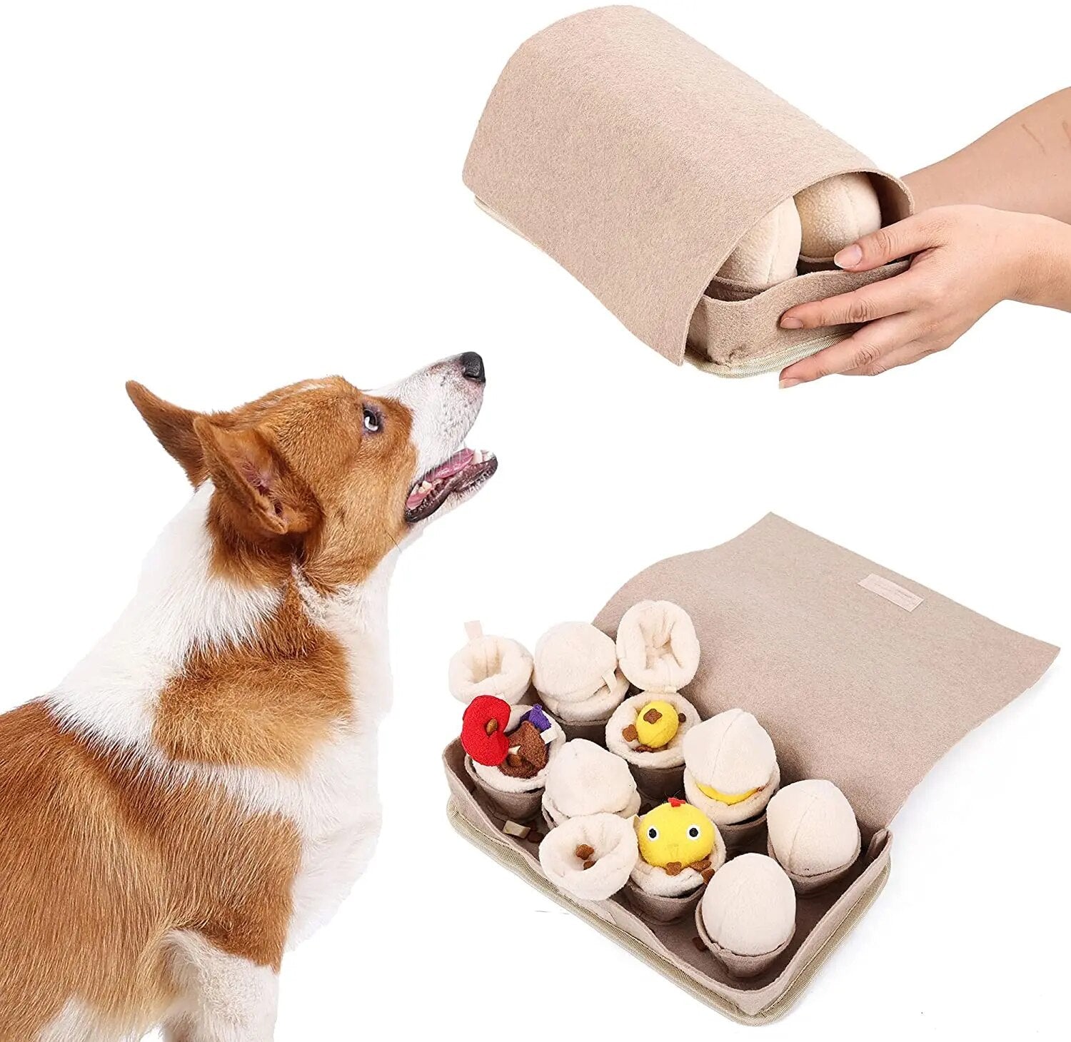 Carton of Eggs Dog Toy, 11" | 28 cm plush toy – – – Image 13 | Plushie Produce
