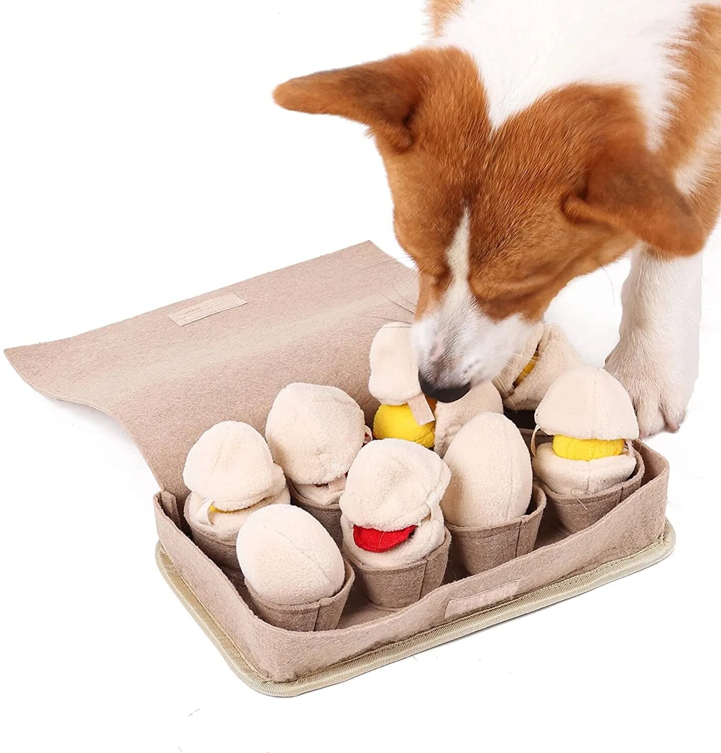 Carton of Eggs Dog Toy, 11" | 28 cm plush toy – – – Image 8 | Plushie Produce