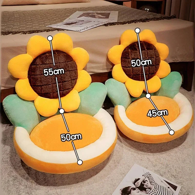 Flower Plushie Seat Cushion, 19"-22" | 50-55 cm plush toy – – – Image 5 | Plushie Produce