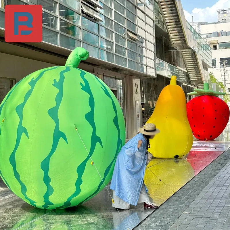 Giant Inflatable Watermelon – Customizable Artistic Installation plush toy – – 13.1 ft/4m – Image 1 | Plushie Produce