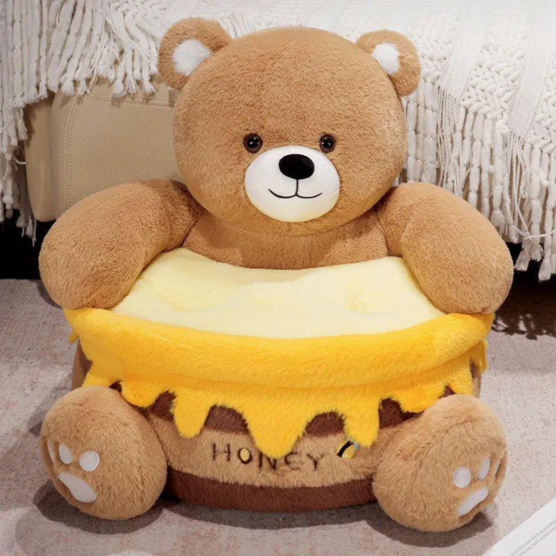 Honeypot Bear Plush Slipper Chair – Cozy & Adorable Seating for Kids! plush toy – – – Image 7 | Plushie Produce