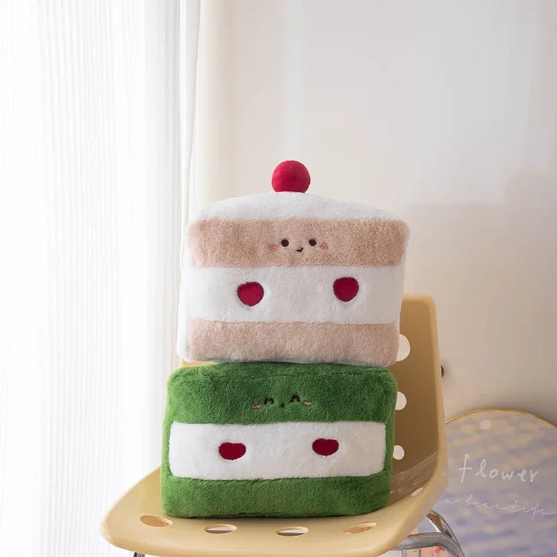 Large Cake Slice Plushie, 12" | 30 cm plush toy – – – Image 4 | Plushie Produce