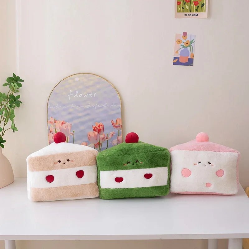Large Cake Slice Plushie, 12" | 30 cm plush toy – – – Image 5 | Plushie Produce