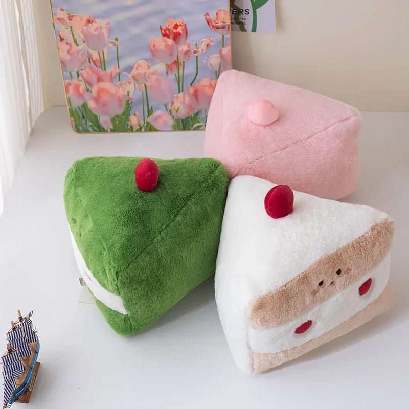 Large Cake Slice Plushie, 12" | 30 cm plush toy – – – Image 6 | Plushie Produce