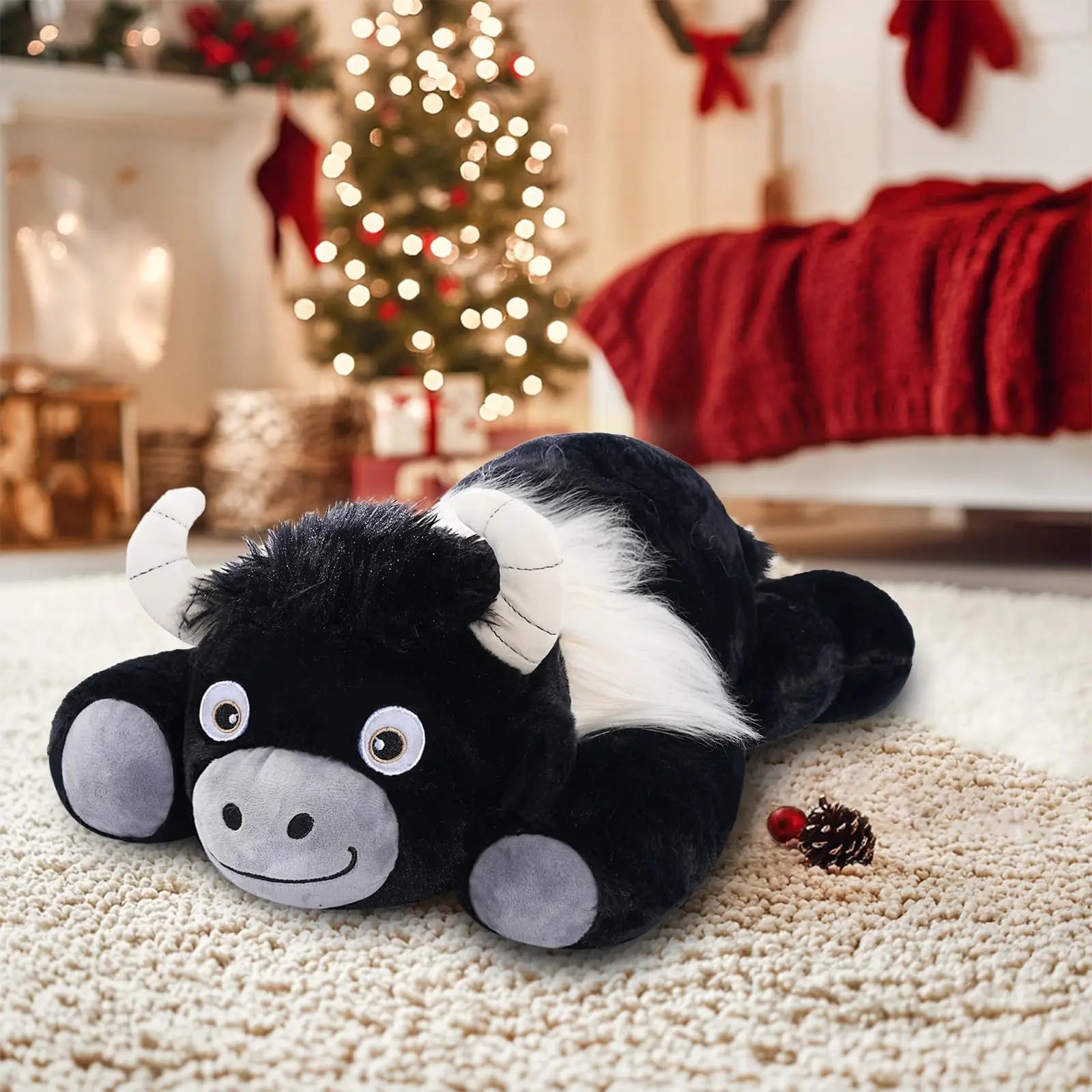 Large Highland Cow Weighted Plushie, 20" | 3.3 Pound plush toy – – – Image 1 | Plushie Produce
