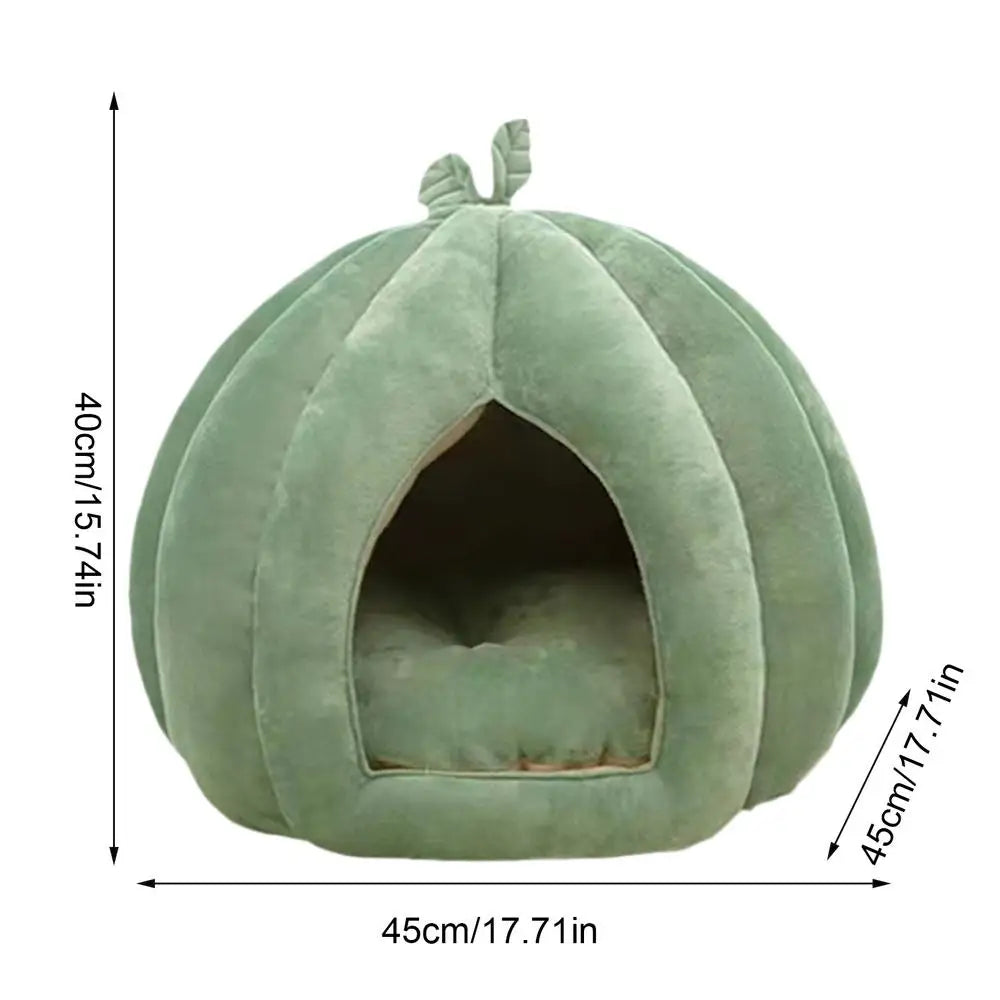 Plushie Cat/Dog Vegetable Bed, for pets up to 15 lbs plush toy – – Small (for pets up to 8 lbs) – Image 6 | Plushie Produce