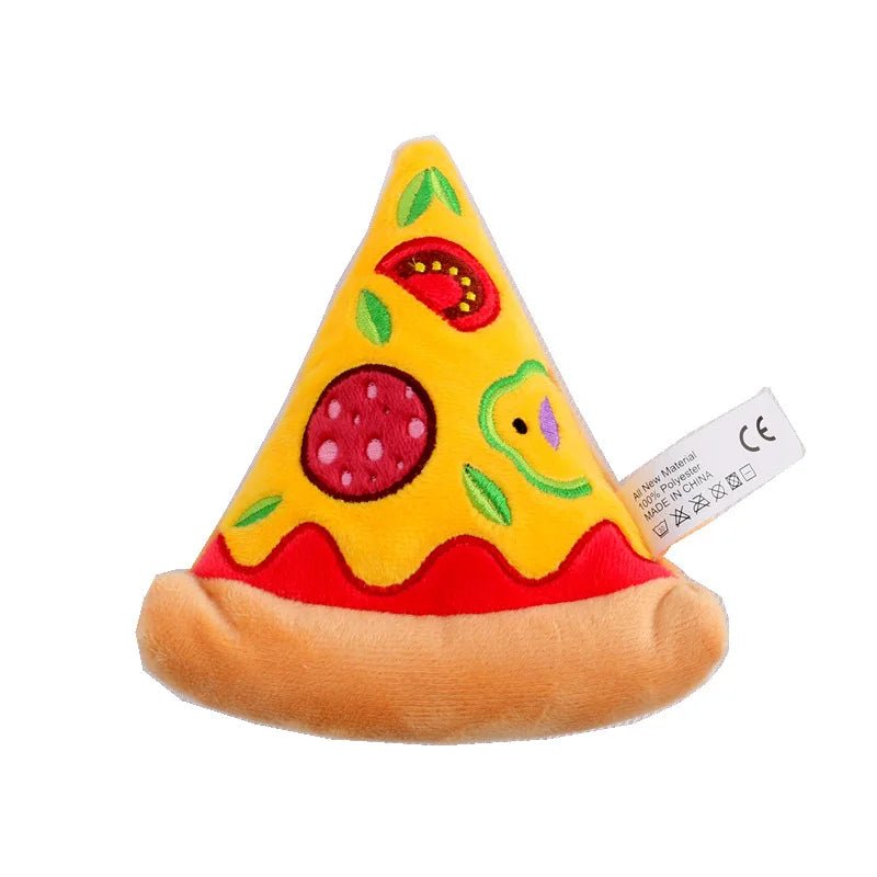 Plushie Fast Food Dog Squeaky Chew Toy, 3 Foods, 9" | 22 cm plush toy – – – Image 5 | Plushie Produce