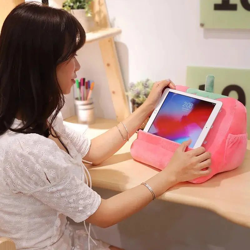 Plushie Phone/Tablet Stand in Four Food Styles, 12" | 30 cm plush toy – – – Image 6 | Plushie Produce