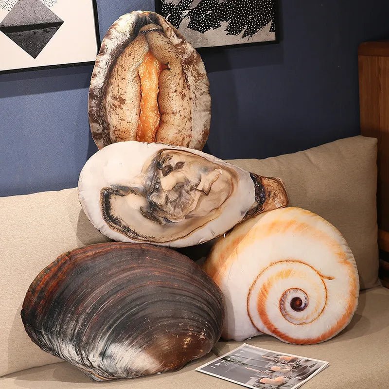 Plushie Realistic Seashell Throw Pillows, Six Styles plush toy – – – Image 1 | Plushie Produce