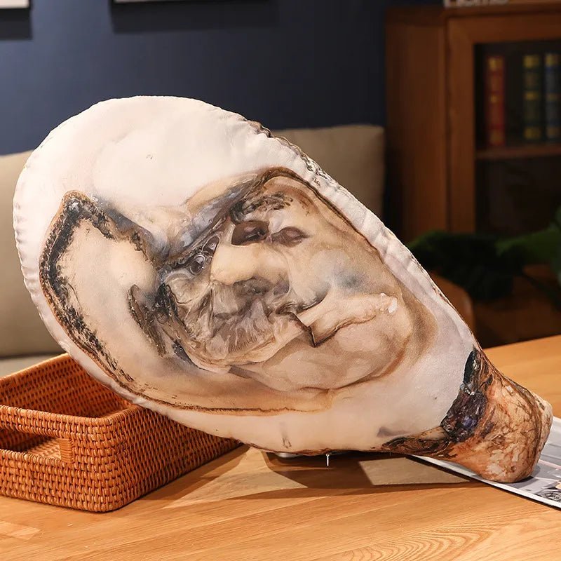 Plushie Realistic Seashell Throw Pillows, Six Styles plush toy – – Oysters 60x30cm – Image 6 | Plushie Produce