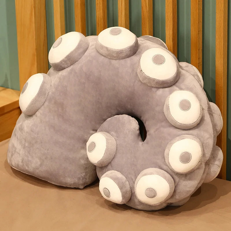 Plushie Realistic Wearable Octopus Tentacles, 18-22" | 45-55 cm plush toy – – grey curled – Image 12 | Plushie Produce