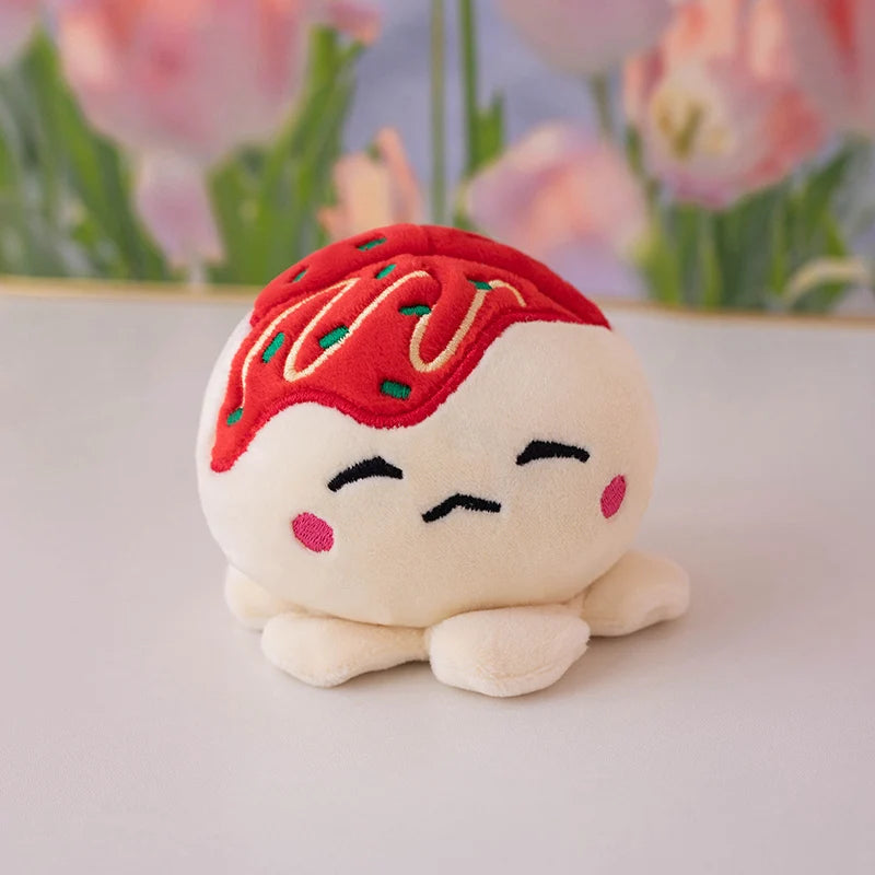 Takoyaki Plushie Set with Zip Lock Storage Boat, 18" | 45 cm plush toy – – creamy octopus – Image 10 | Plushie Produce