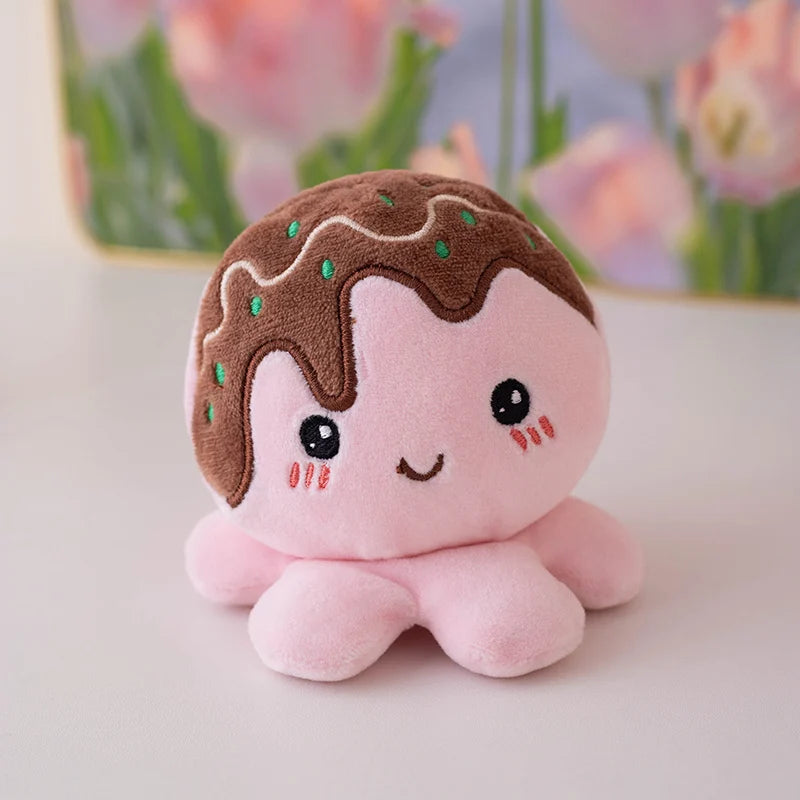 Takoyaki Plushie Set with Zip Lock Storage Boat, 18" | 45 cm plush toy – – pink octopus – Image 9 | Plushie Produce