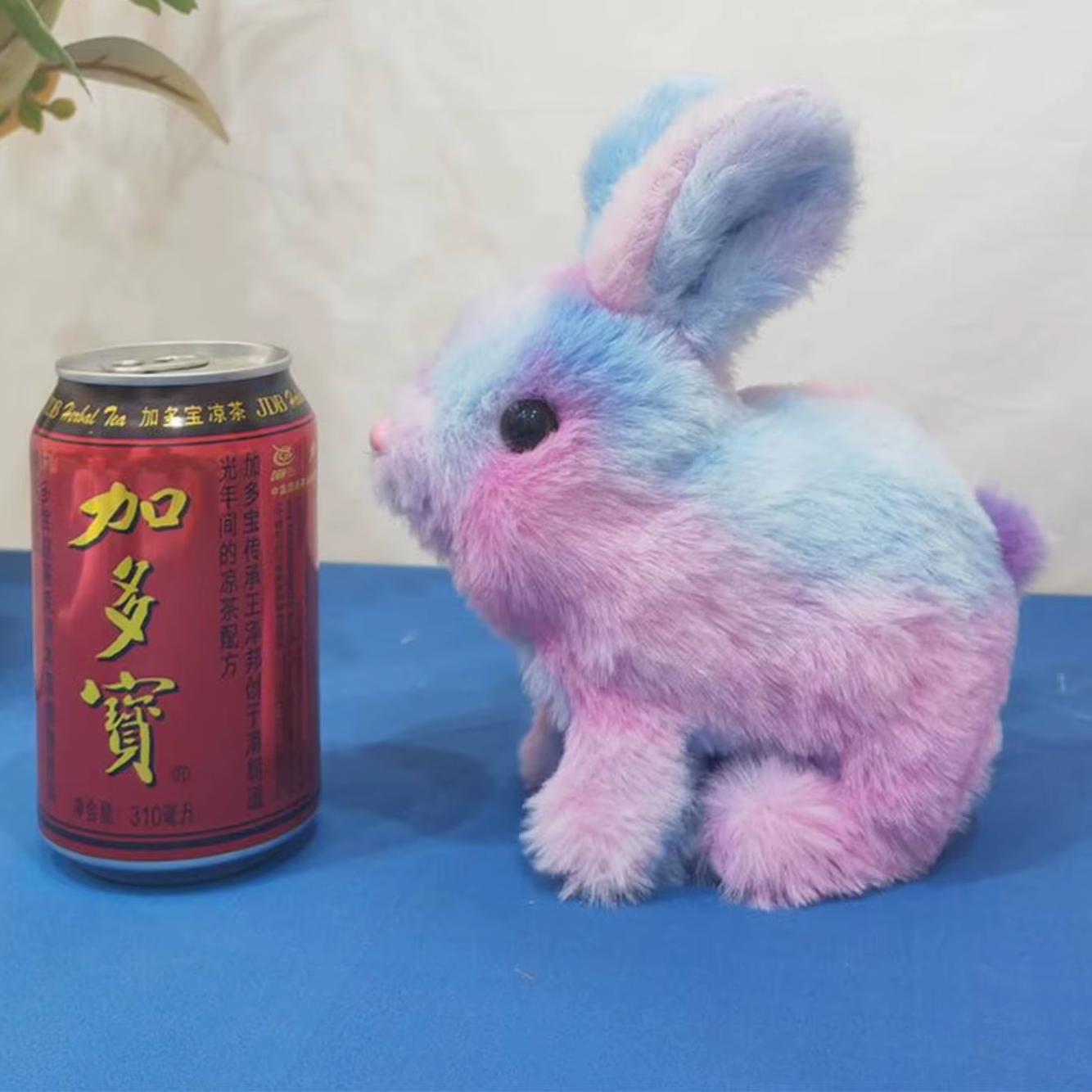 Tie-Dye Bunny Plushie, 4" | 10 cm plush toy – – – Image 2 | Plushie Produce