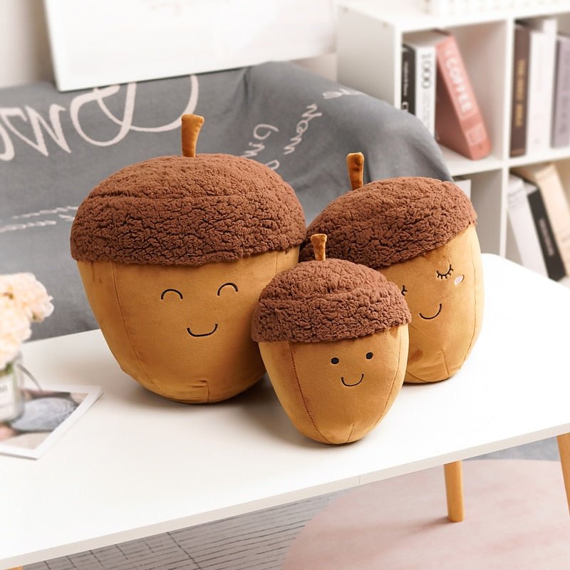 Acorn Family Plush Toys, 12-18" | 30-45 cm plush toy – – All 3 acorns – Image 1 | Plushie Produce
