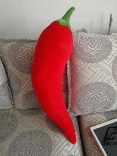 Giant Lifelike Red Chili Plushie, 31" | 80 cm plush toy – – – Image 4 | Plushie Produce