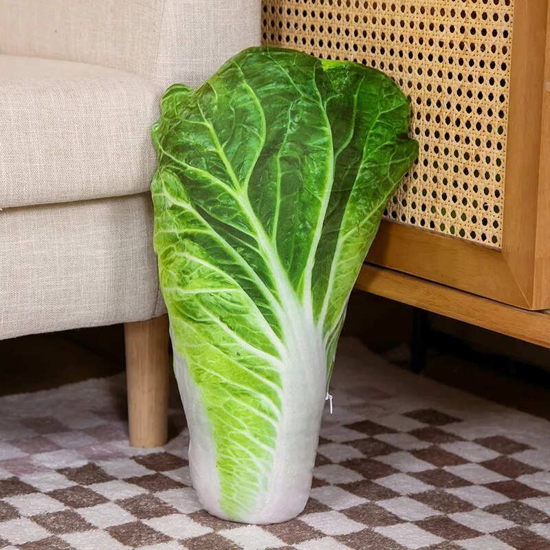 Giant Realistic Fruit & Vegetable Plushies, 12 Styles, 17-34" | 42-87cm plush toy – – Cabbage 43x24 – Image 8 | Plushie Produce