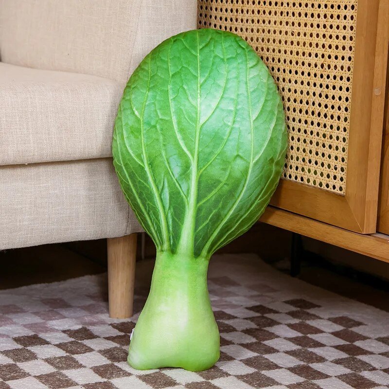 Giant Realistic Fruit & Vegetable Plushies, 12 Styles, 17-34" | 42-87cm plush toy – – Greens 47x25 – Image 10 | Plushie Produce