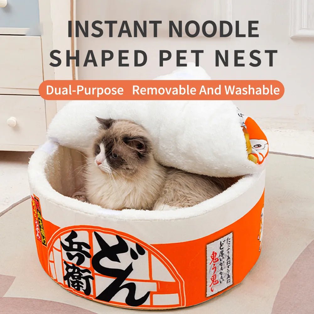Instant Noodle Pet Bed Plushie for Pets up to 22 lbs (10 kg) plush toy – – – Image 1 | Plushie Produce