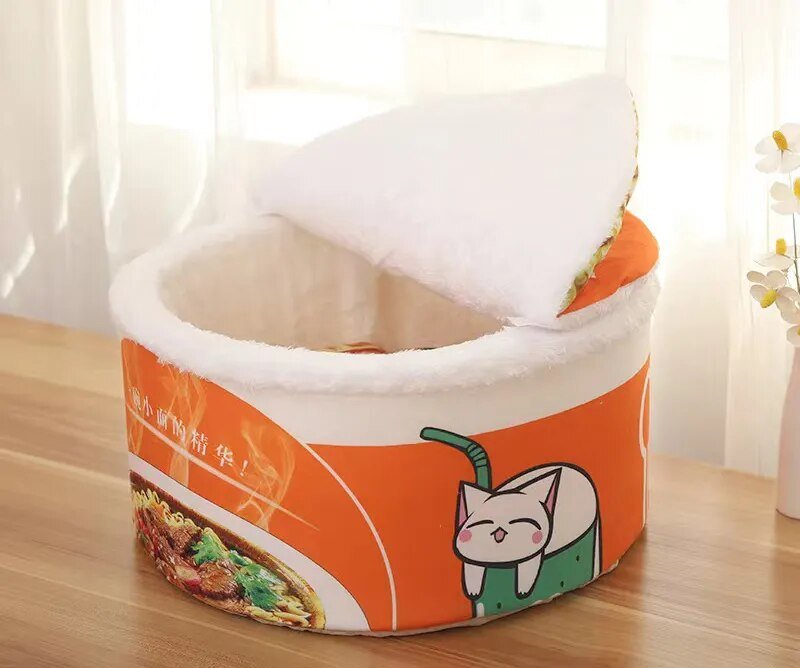 Instant Noodle Pet Bed Plushie for Pets up to 22 lbs (10 kg) plush toy – – style 4 – Image 8 | Plushie Produce