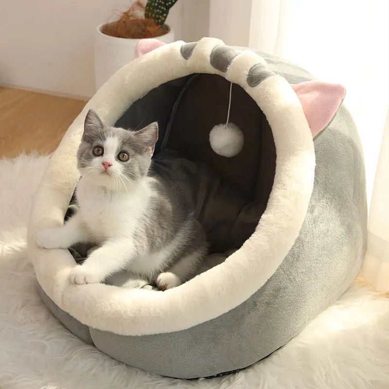 Plushie Bunny Pet Bed, For Pets up to 22 lbs (22 kg) plush toy – – Grey Rabbit – Image 4 | Plushie Produce