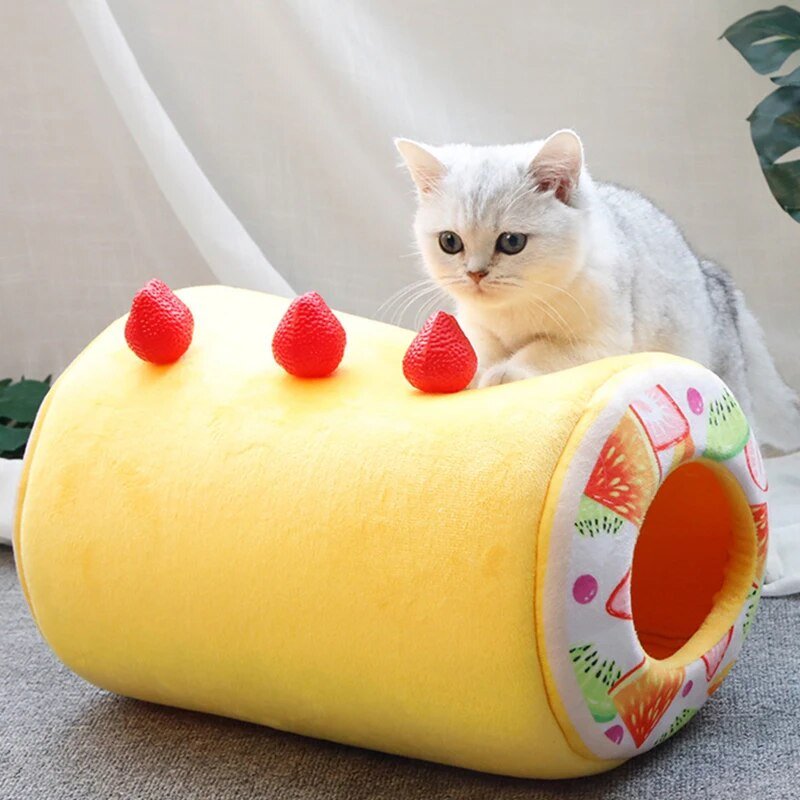 Plushie Fruit Roll Pet Bed, 11-17" | 28-44 cm plush toy – – Small – Image 2 | Plushie Produce