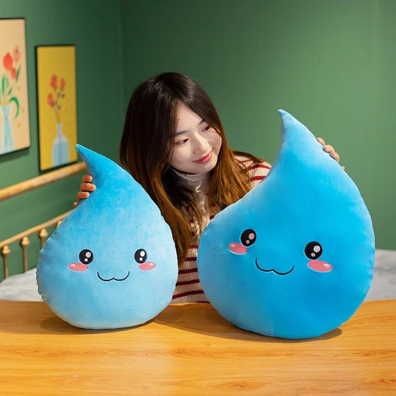 Plushie Kawaii Drop of Water, 8-20" | 20-50 cm plush toy – – – Image 6 | Plushie Produce