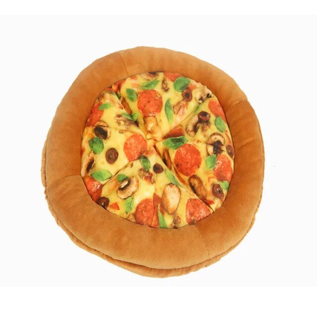 Plushie Pizza Dog Sniffing Toy, 9" | 24 cm plush toy – – brown – Image 1 | Plushie Produce