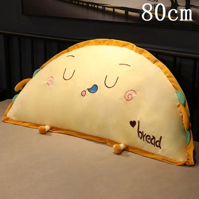 Giant Semicircle Toast Bread Plush Pillow, 20-37" | 51-95 cm