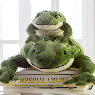 Grenouille réaliste en peluche, 13-23" | 33-58 cm