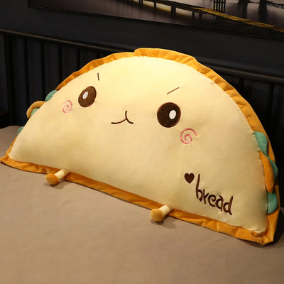 Giant Semicircle Toast Bread Plush Pillow, 20-37" | 51-95 cm