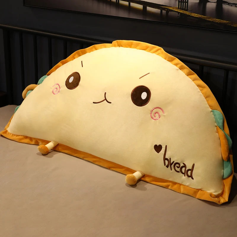 Giant Semicircle Toast Bread Plush Pillow, 20-37" | 51-95 cm
