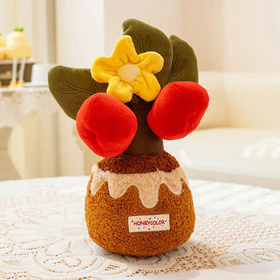 Sunflower Potted Plush Doll – Scented Artificial Plant, 4-12" | 10-30 cm
